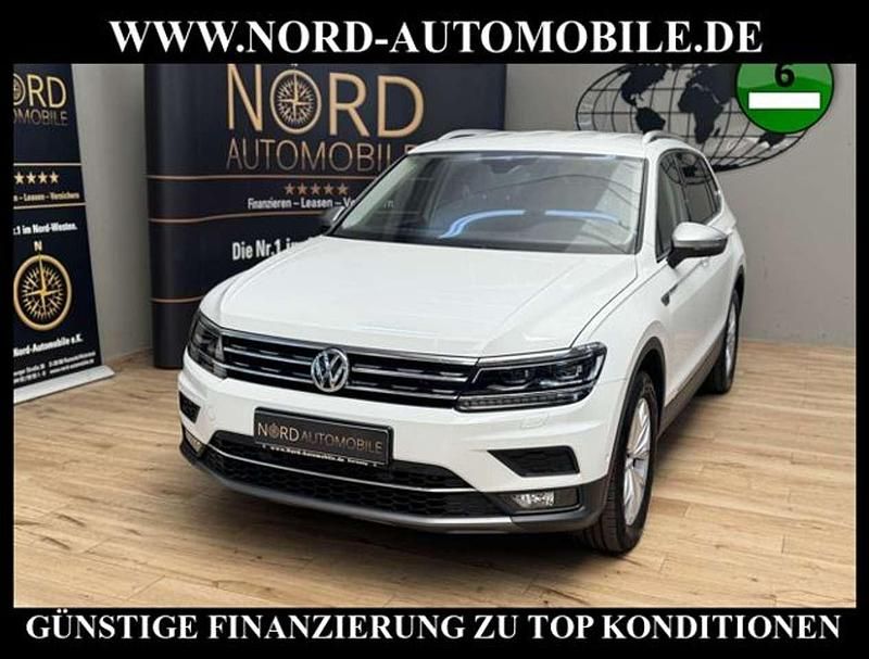 Pure white Gebraucht 2021 VW Tiguan Allspace Highline SUV | 27.900 € (Guter Preis) - Bild 1/1