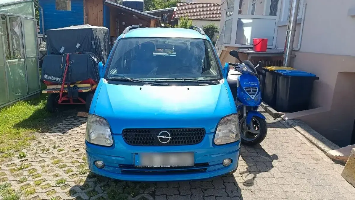 Gebraucht Opel Agila 75 PS (55 kW) 2000 Blau Van / Kleinbus
