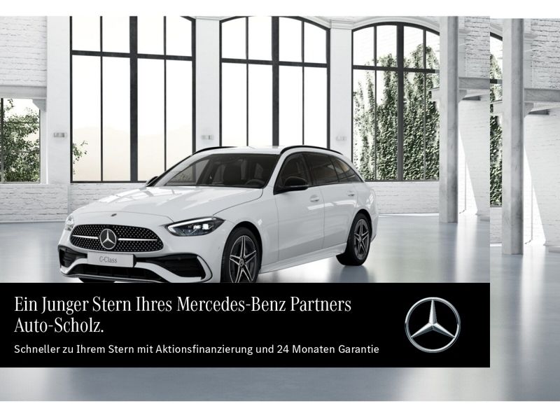 Weiß Gebraucht 2024 Mercedes C220 AMG Kombi | 43.597 € (Fairer Preis) - Bild 1/3
