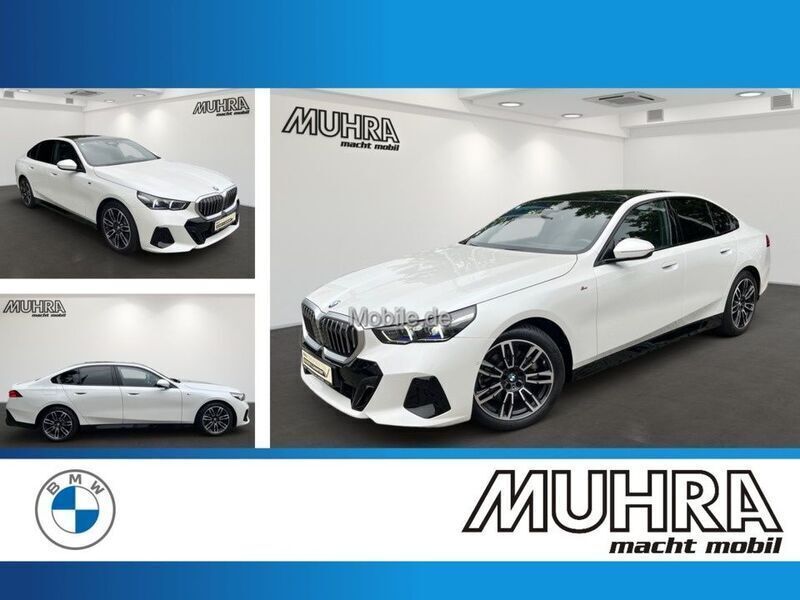 Mineralweiß metallic Gebraucht 2024 BMW 520 M Sport Limousine | 53.920 € (Superpreis) - Bild 1/4