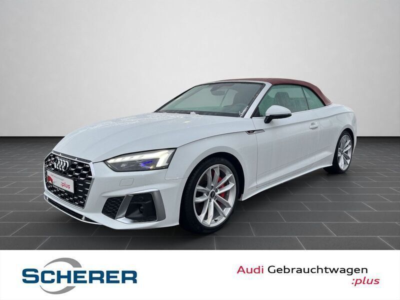 Gletscherweiß metallic Gebraucht 2022 Audi S5 Cabriolet Ambiente Cabrio | 52.890 € (Fairer Preis) - Bild 1/4