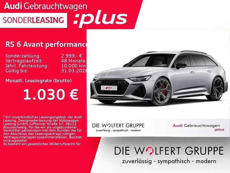 Florettsilber metallic Gebraucht 2025 Audi RS6 Performance Kombi | 114.940 € - Bild 1/4