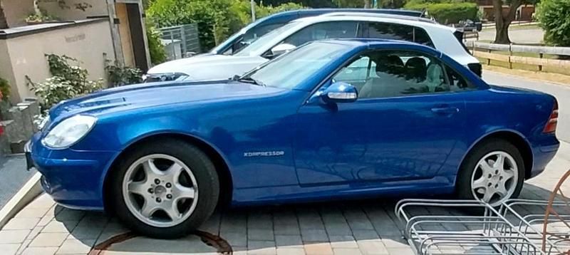Gebraucht Mercedes SLK200 120 PS (88 kW) 2003 Blau Cabrio