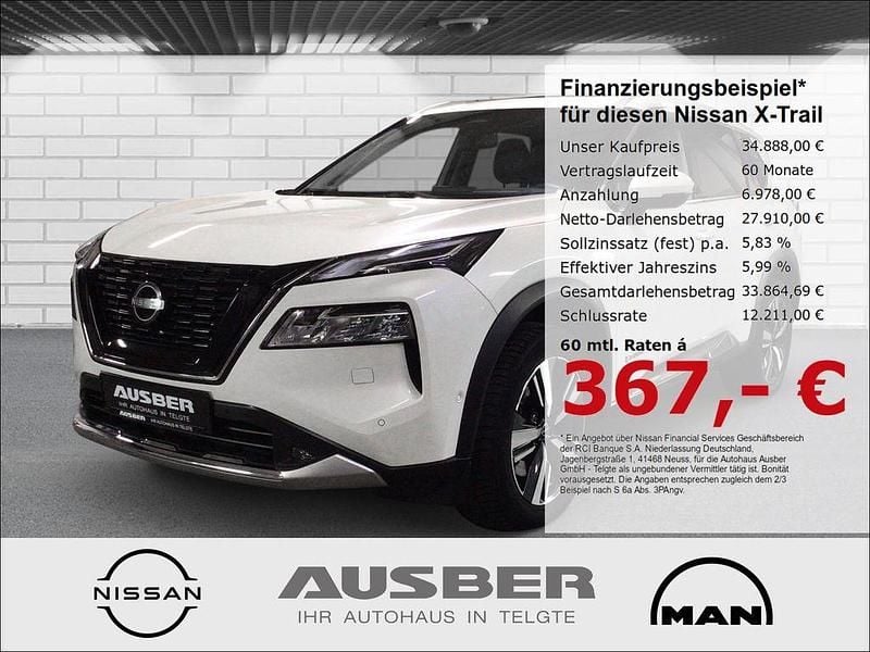 M) (weiss Gebraucht 2022 Nissan X-Trail Tekna SUV | 34.888 € (Fairer Preis) - Bild 1/4