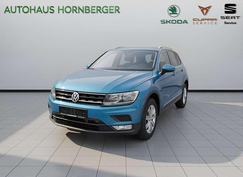 Gebraucht VW Tiguan Sound 150 PS (110 kW) 2017 Caribbean blue metallic SUV