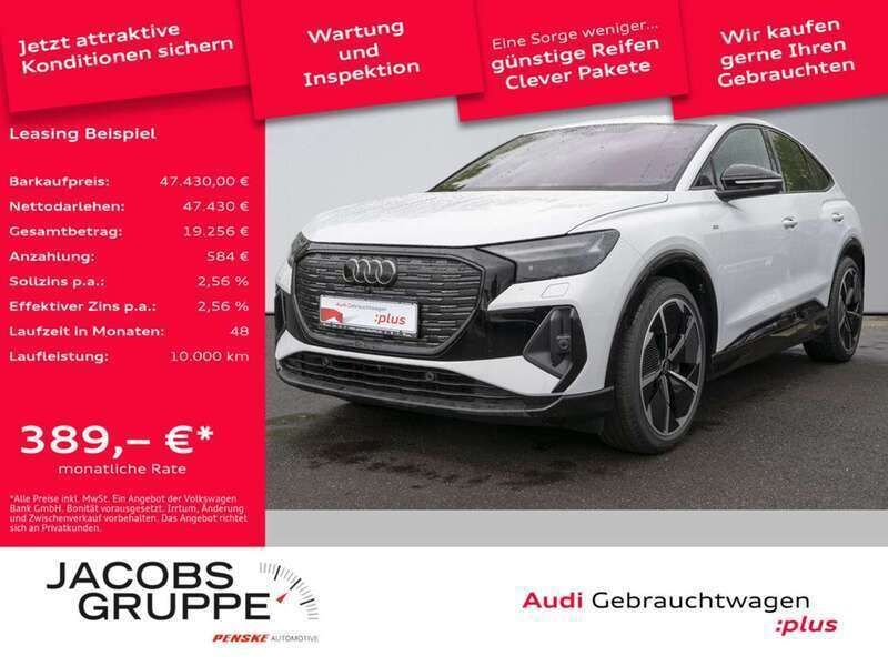 Gletscherweiss Gebraucht 2024 Audi Q4 e-tron SUV | 47.430 € (Superpreis) - Bild 1/4