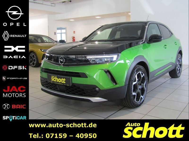 Matcha grün (metallic) Gebraucht 2021 Opel Mokka Ultimate SUV | 20.390 € (Fairer Preis) - Bild 1/4