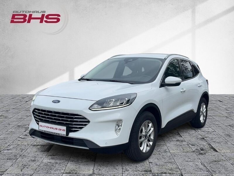 Frostweiß (weiß) Gebraucht 2022 Ford Kuga Titanium SUV | 30.450 € (Fairer Preis) - Bild 1/4