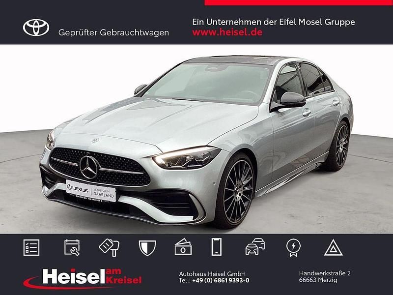 Silber Gebraucht 2022 Mercedes C300e AMG line Limousine | 38.990 € - Bild 1/4