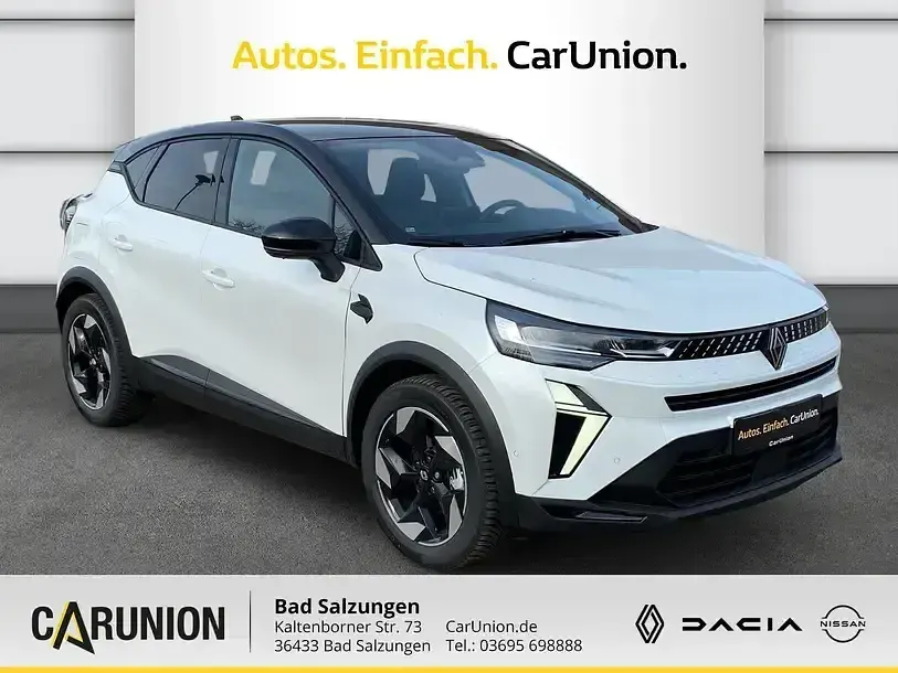 Gebraucht Renault Captur Techno 143 PS (105 kW) 2025 Perlmuttweiß metallic, black pearlschwarz metall SUV