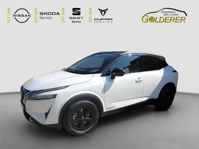 Pearl white/black m Gebraucht 2023 Nissan Qashqai Black Edition SUV | 39.700 € - Bild 1/4