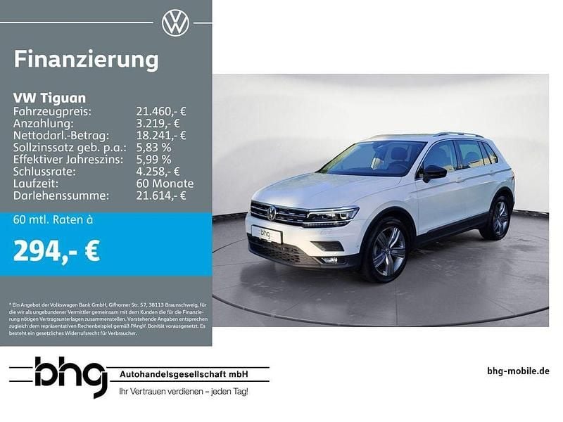 Weiß Gebraucht 2019 VW Tiguan Comfortline SUV | 21.460 € (Guter Preis) - Bild 1/4