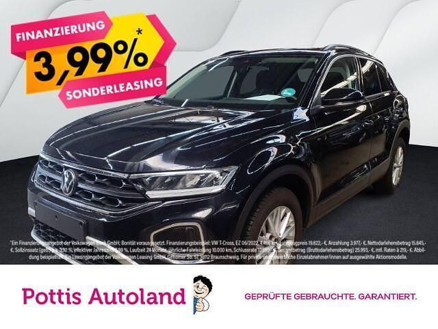 Schwarz Gebraucht 2024 VW T-Roc Life SUV | 22.777 € (Guter Preis) - Bild 1/2
