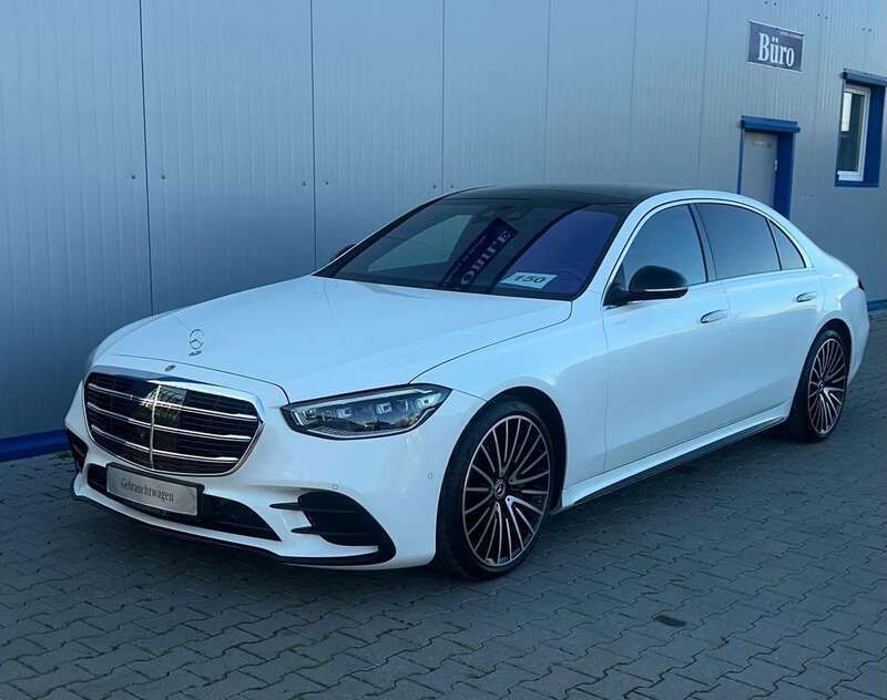Weiß Gebraucht 2022 Mercedes S500 AMG line Limousine | 97.999 € (Teuer) - Bild 1/4