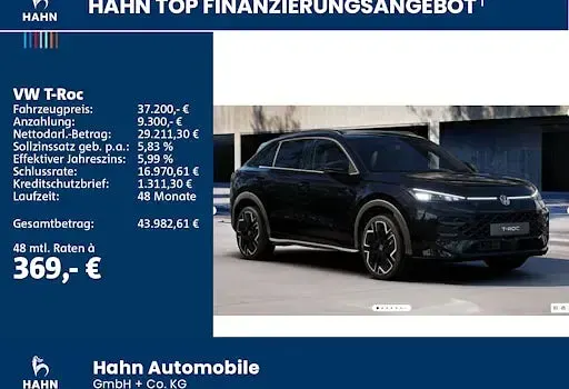 Neu VW T-Roc Cabriolet R-line 150 PS (110 kW) 2026 Schwarz SUV