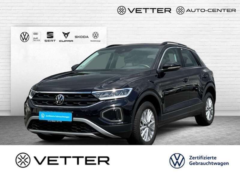 Schwarz Gebraucht 2022 VW T-Roc Life SUV | 20.449 € (Fairer Preis) - Bild 1/3
