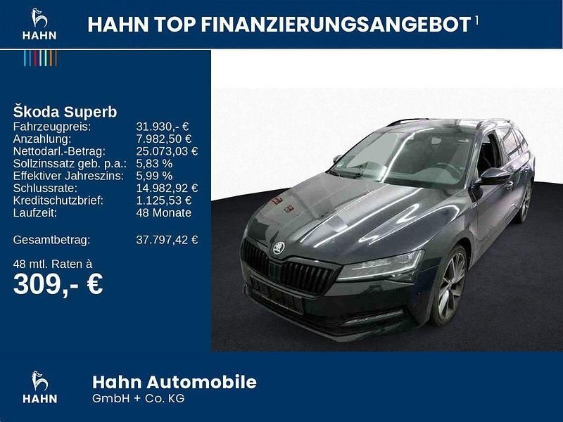 Gebraucht Skoda Superb SportLine 190 PS (139 kW) 2023 Schwarzmagic perleffekt Kombi
