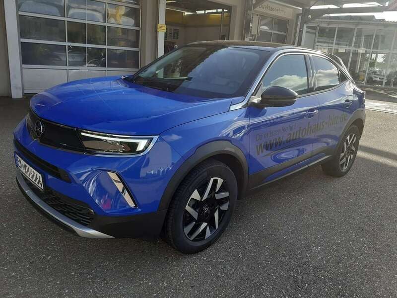 Perl blau/voltaic blue Gebraucht 2021 Opel Mokka Elegance SUV | 17.990 € (Fairer Preis) - Bild 1/4