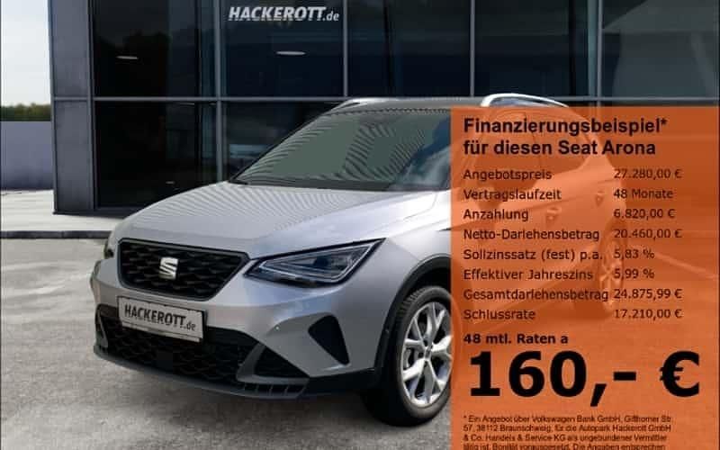 Silber Gebraucht 2024 Seat Arona FR SUV | 25.980 € (Etwas zu teuer) - Bild 1/4