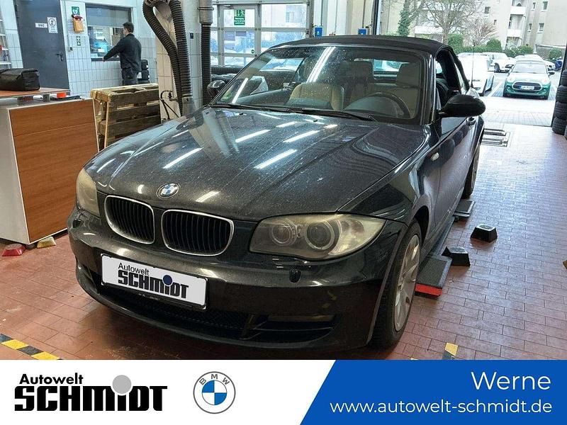 Black sapphire metallic Gebraucht 2009 BMW 120 Cabriolet Cabrio | 11.770 € - Bild 1/2