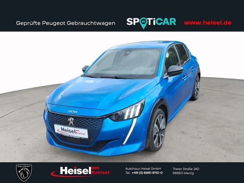 Vertigoblau Gebraucht 2021 Peugeot e-208 GT Kleinwagen | 19.890 € (Etwas zu teuer) - Bild 1/4