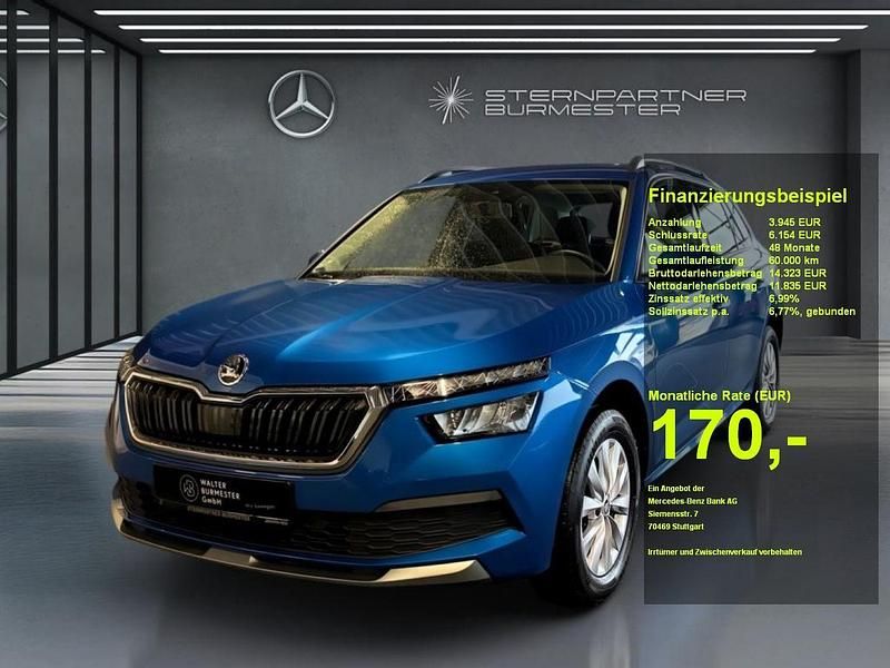 Blau Gebraucht 2020 Skoda Kamiq Ambition SUV | 15.690 € (Fairer Preis) - Bild 1/3