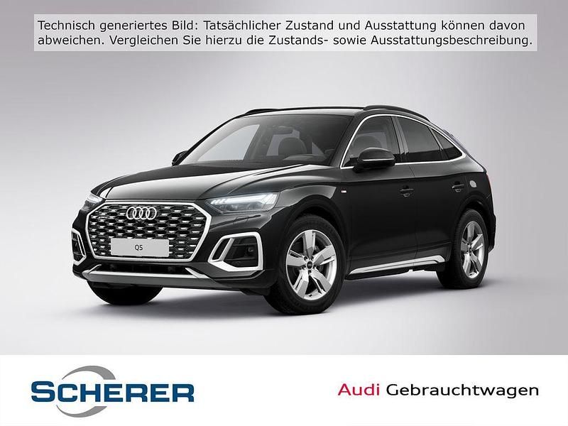 Mythosschwarz metallic (metallic) Gebraucht 2025 Audi Q5 Sportback Ambiente SUV | 49.450 € (Superpreis) - Bild 1/4