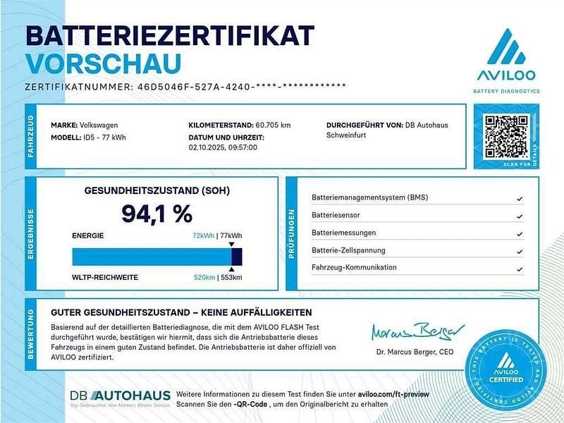 Schwarz Gebraucht 2023 VW ID.5 GTX SUV | 29.830 € (Superpreis) - Bild 1/1