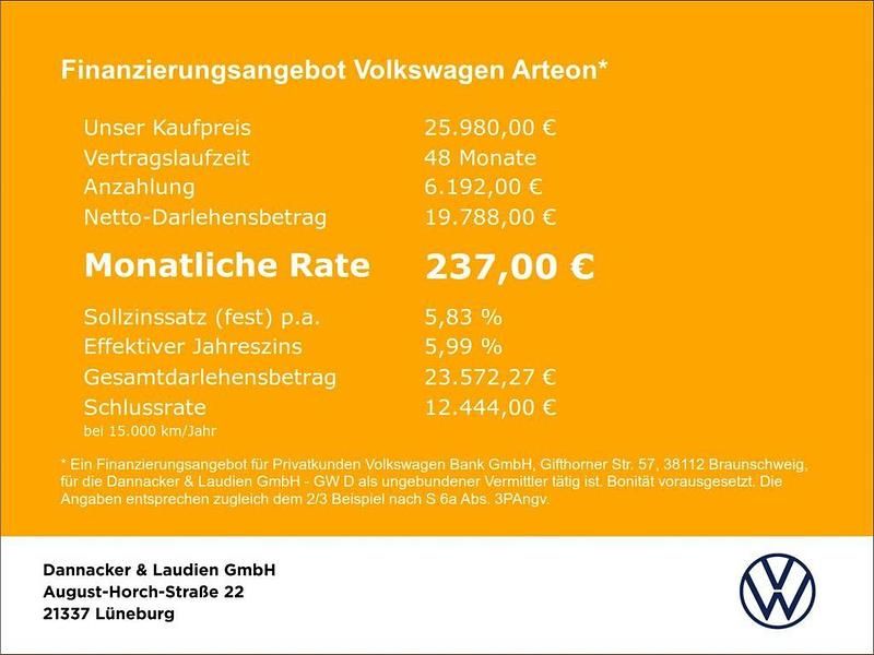Gebraucht VW Arteon Elegance 190 PS (139 kW) 2022 Mondsteingrau Kombi