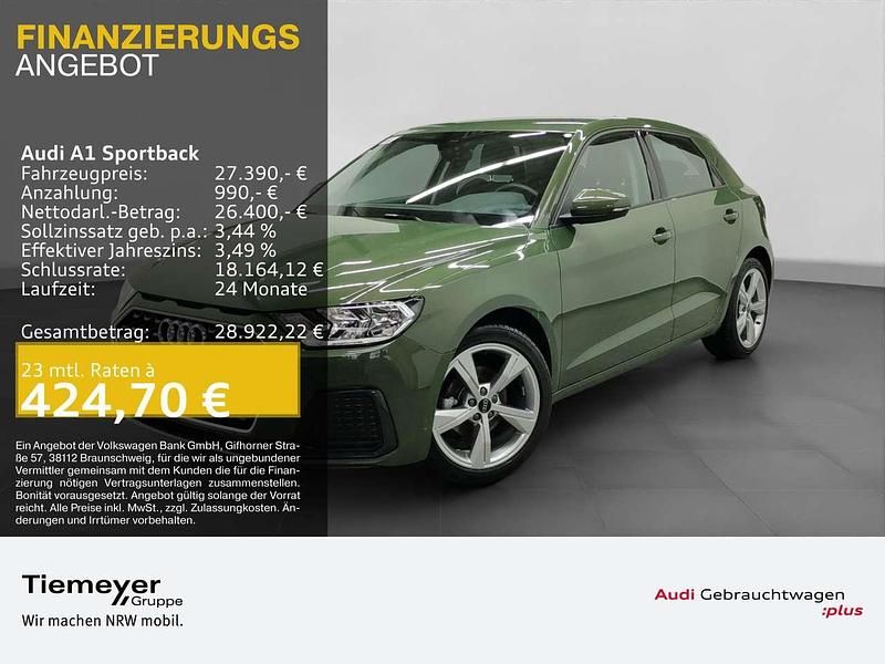 Distriktgrün metallic Gebraucht 2024 Audi A1 Advanced Limousine | 27.390 € (Fairer Preis) - Bild 1/4