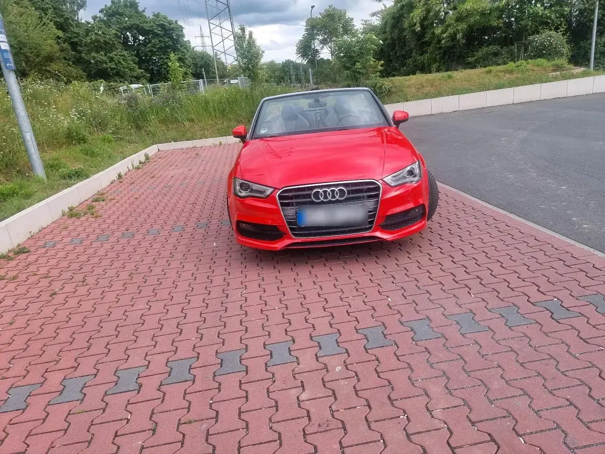 Brugt Audi A3 Cabriolet S-Line 150 HK (110 kW) 2016 Rød Cabriolet