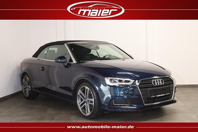 Blau Gebraucht 2017 Audi A3 Cabriolet Design Cabrio | 19.900 € (Fairer Preis) - Bild 1/4