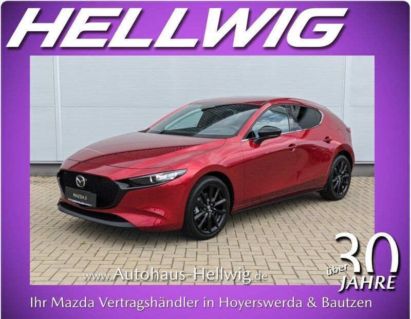 Soul red crystal metallic Neu 2025 Mazda 3 Homura-Line Kleinwagen | 27.180 € (Superpreis) - Bild 1/4