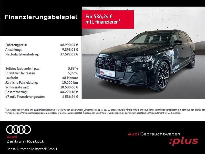 Gebraucht Audi Q7 Competition 286 PS (210 kW) 2023 Mythosschwarz metallic SUV