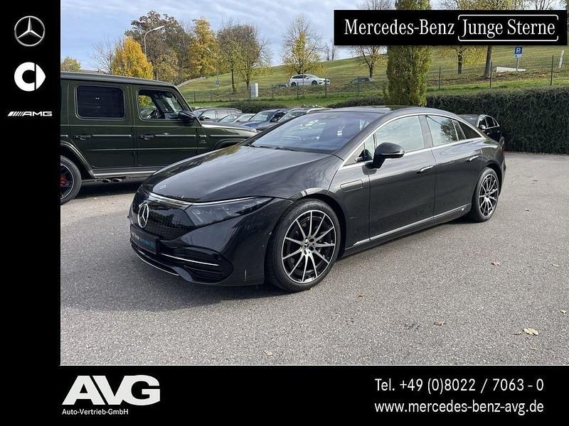 Lack graphitgrau Gebraucht 2021 Mercedes EQS450+ AMG Limousine | 54.900 € (Fairer Preis) - Bild 1/4