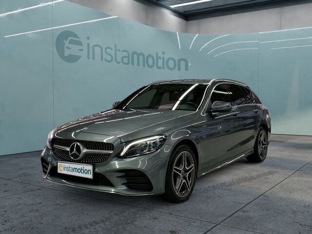Grau Gebraucht 2021 Mercedes C300e Business Kombi | 30.950 € - Bild 1/2