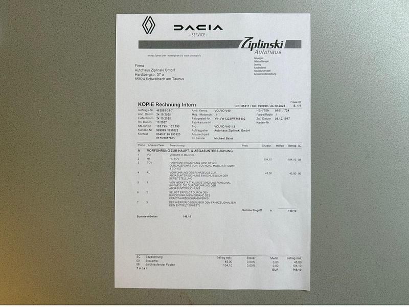 Violet Gebraucht 1997 Volvo V40 Kombi | 1.995 € (Fairer Preis) - Bild 1/4