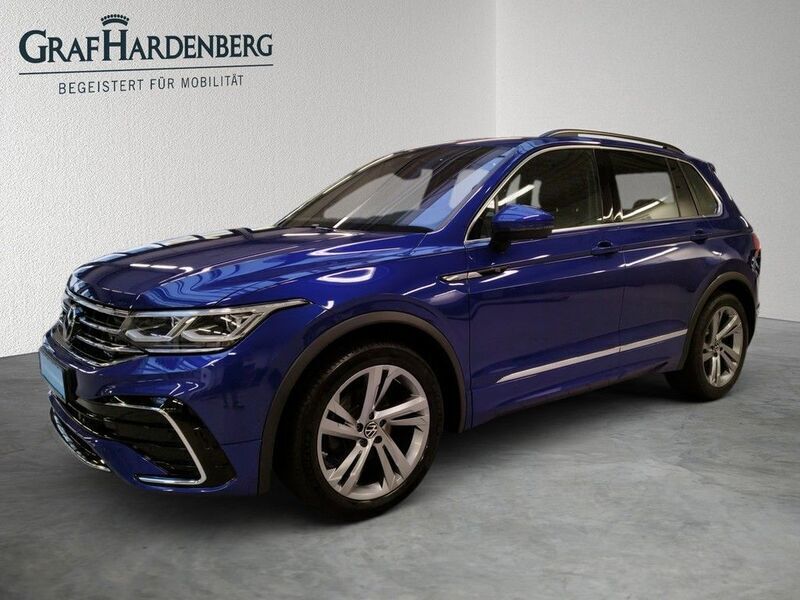 Blau Gebraucht 2021 VW Tiguan R-line SUV | 30.490 € (Fairer Preis) - Bild 1/4