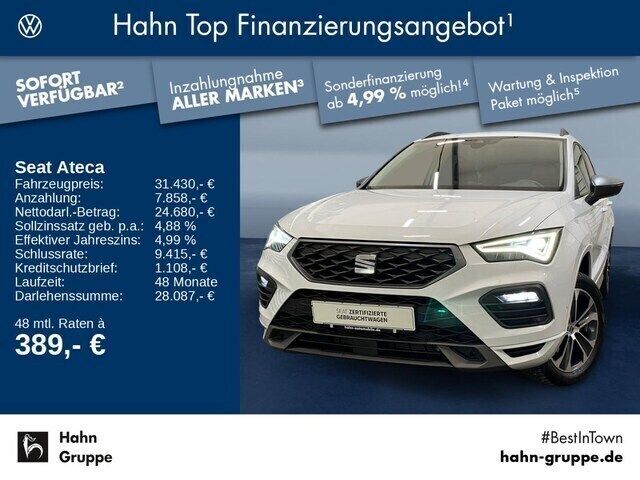 Nevada weiss Gebraucht 2023 Seat Ateca FR SUV | 31.430 € (Etwas zu teuer) - Bild 1/4