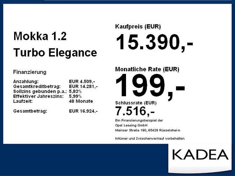 Gebraucht Opel Mokka Elegance 101 PS (74 kW) 2023 Diamant schwarz/karbon schwarz SUV