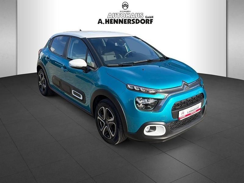 Gebraucht Citroën C3 Feel 83 PS (61 kW) 2022 Spring blue metallic Kleinwagen