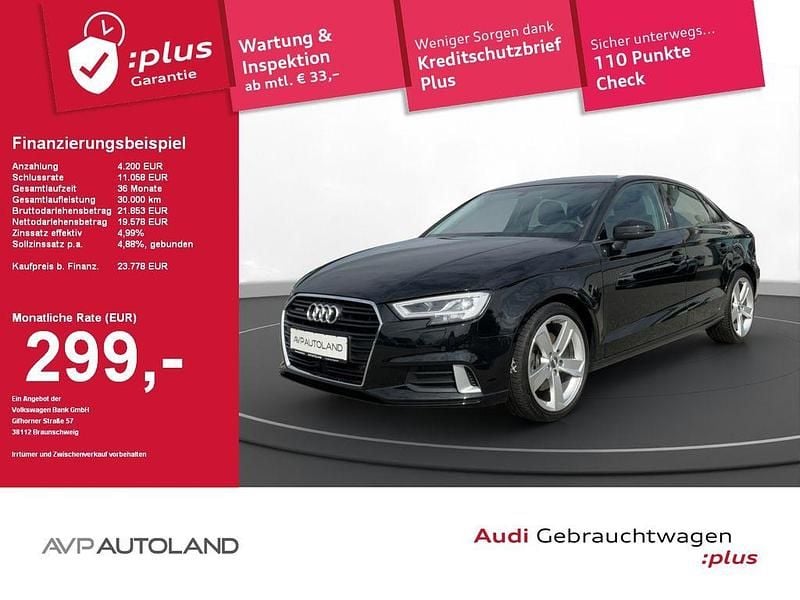 Mythosschwarz Gebraucht 2020 Audi A3 Sport Limousine | 23.527 € (Guter Preis) - Bild 1/4