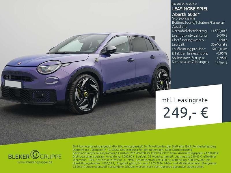 Neu Abarth 600e Scorpionissima 206 kW (281 PS) 2026 Hypnotic purple (194 SUV