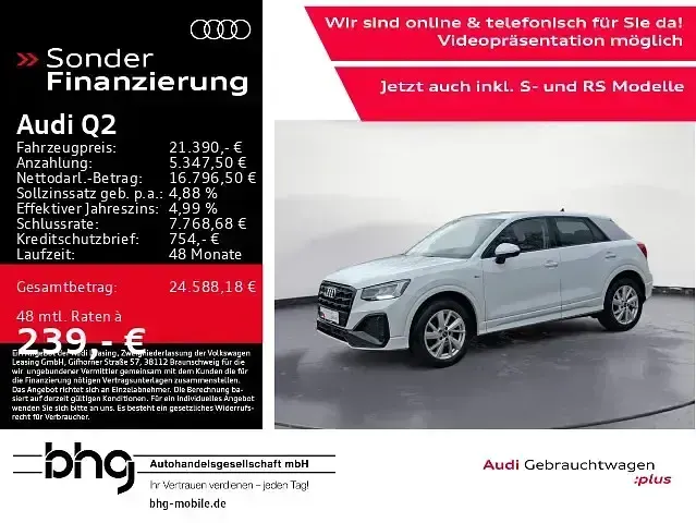 Gebraucht Audi Q2 S-Line 150 PS (110 kW) 2022 SUV