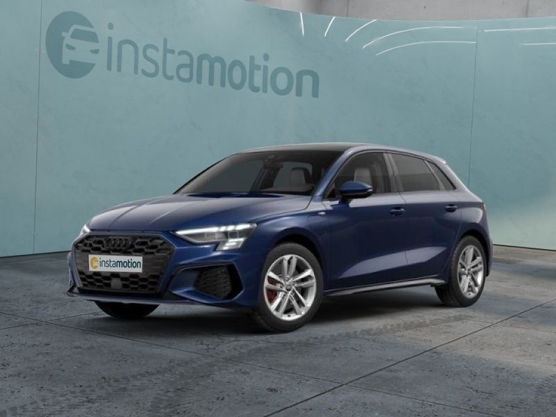 Blau Gebraucht 2024 Audi A3 Sportback e-tron S-Line Kleinwagen | 44.280 € - Bild 1/4