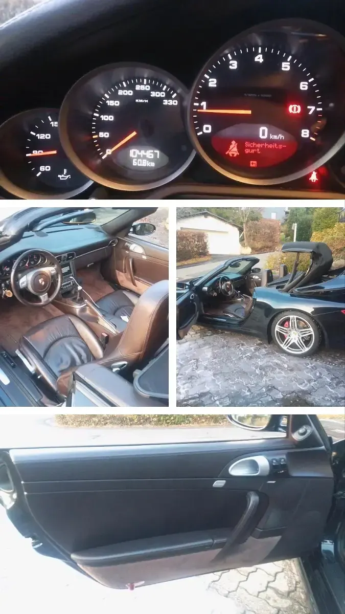 Occasion Porsche 997 355 ch (261 kW) 2006 Noir Cabriolet
