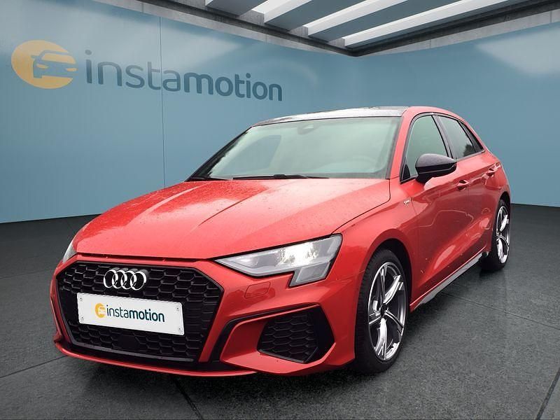 Rot Gebraucht 2023 Audi A3 Sportback Kleinwagen | 34.549 € (Teuer) - Bild 1/4