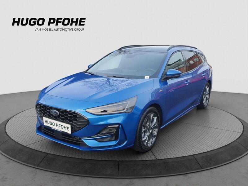 Desert island blue Gebraucht 2023 Ford Focus ST-Line Kombi | 27.789 € (Fairer Preis) - Bild 1/4