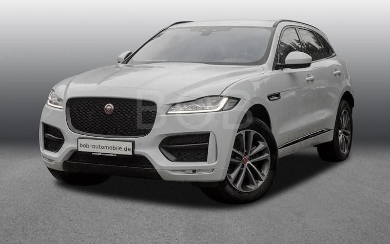 Weiß (yulong white (weiß)) Gebraucht 2021 Jaguar F-Pace R-Sport SUV | 32.410 € (Superpreis) - Bild 1/4