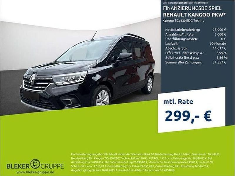 Schwarz Gebraucht 2024 Renault Kangoo Techno Van / Kleinbus | 28.990 € (Guter Preis) - Bild 1/3